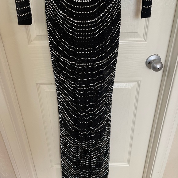 MOVING SALE MAKE OFFER Akira Rhinestone Gown - Picture 5 of 5